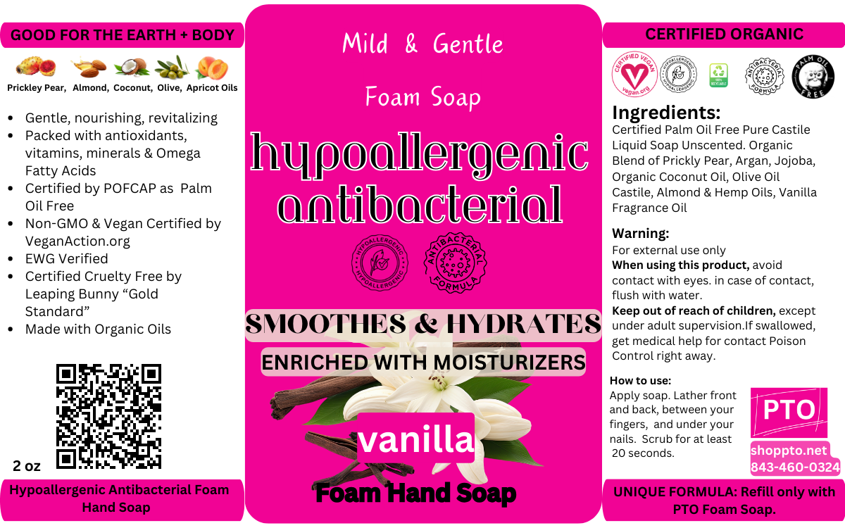 Mild & Gentle Foam Hand Soap 3 Pk 2 oz Travel Size - Vanilla Scent