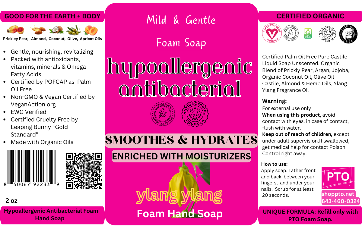 Mild & Gentle Foam Hand Soap 3 Pk 2 oz Travel Size - Ylang Ylang Scent