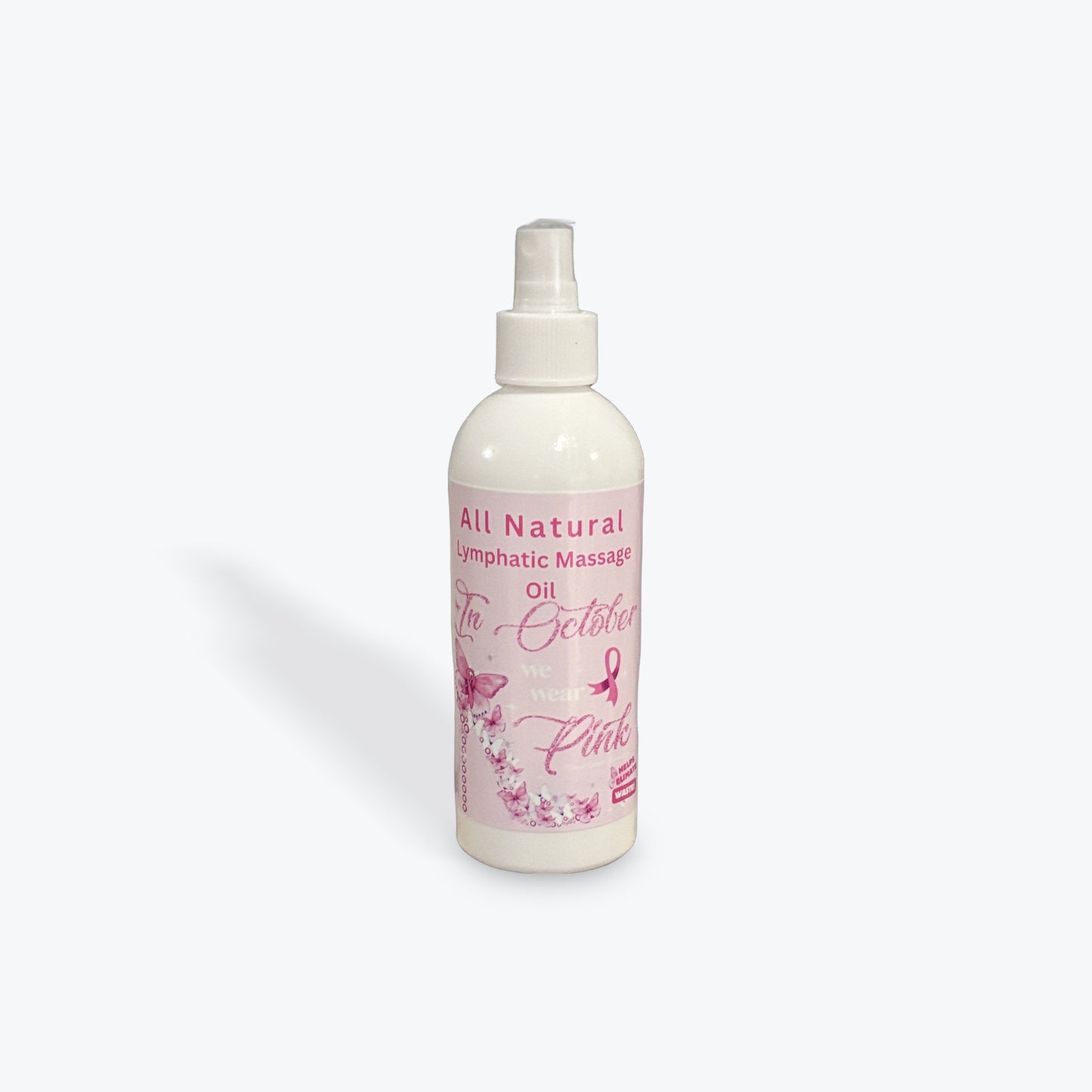 Breast Cancer Awareness All Natural Lymphatic Massage Oil