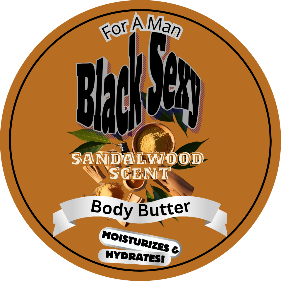 Black Sexy For A Man Body Butter Sandalwood Scent