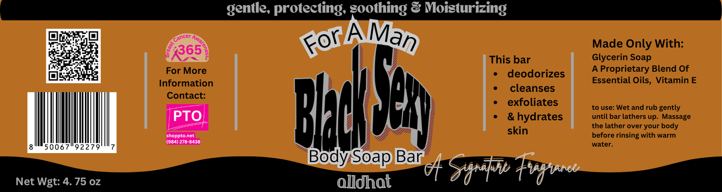 Black Sexy For A Man Body Soap