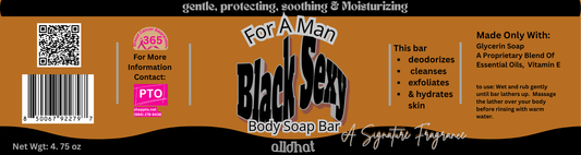 Black Sexy For A Man Body Soap