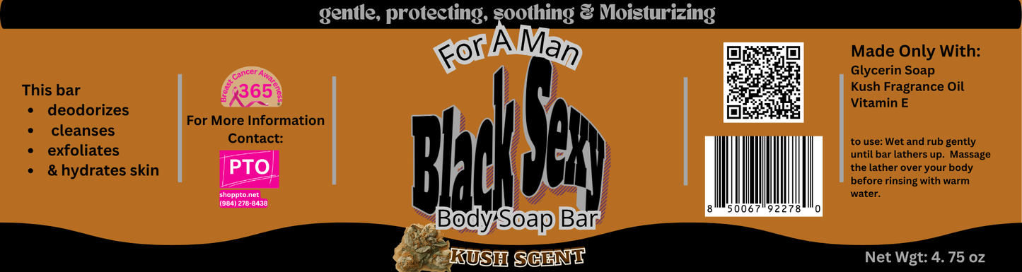 Black Sexy For A Man Body Soap