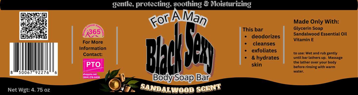 Black Sexy For A Man Body Soap