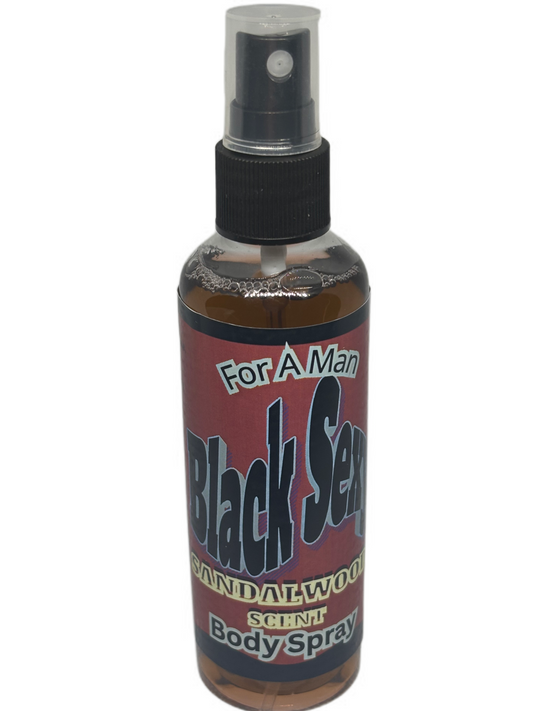 Black Sexy For A Man Sandalwood Scent Body Spray