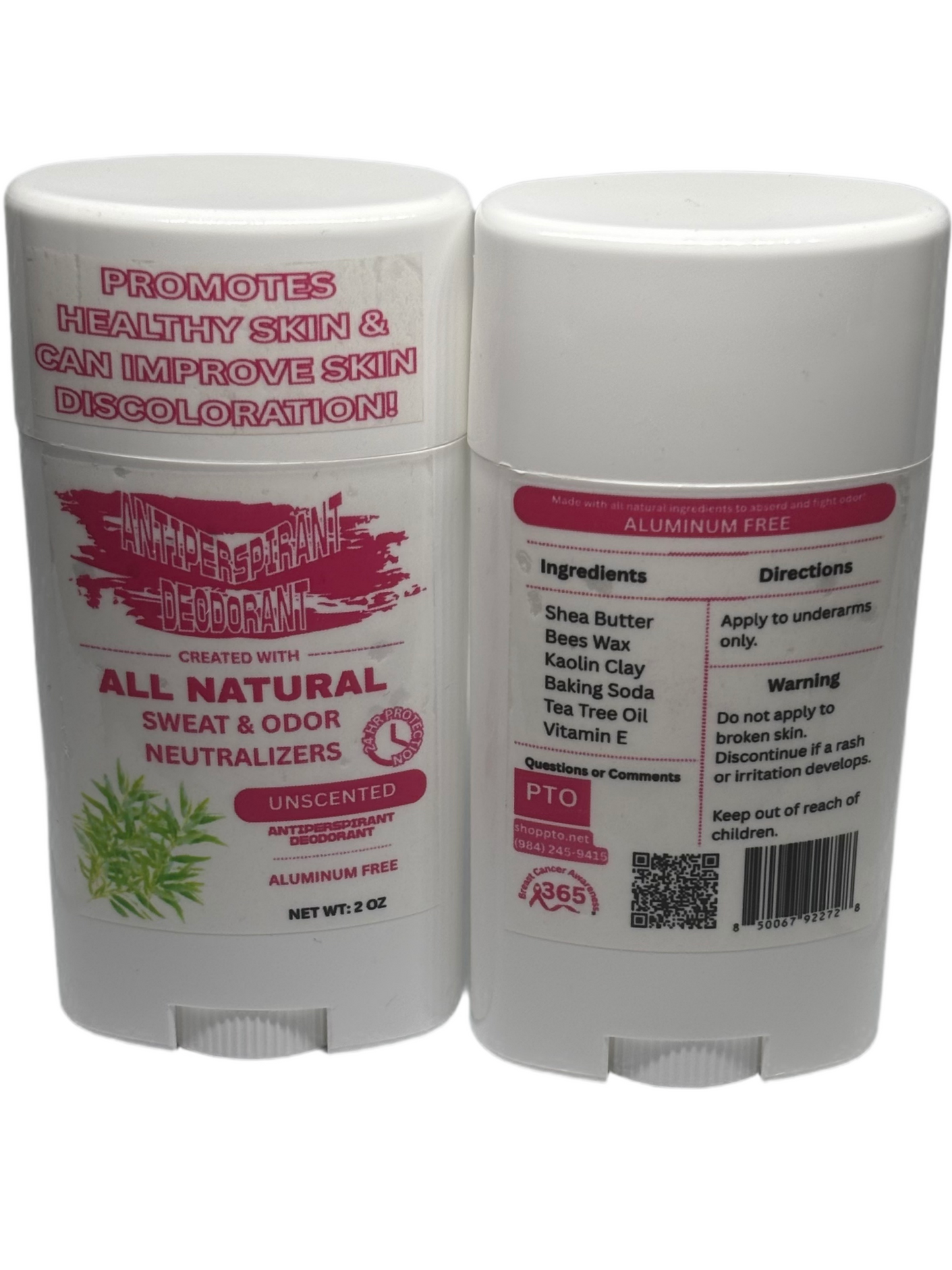 Antiperspirant Deodorant Unscented (2 Pk)