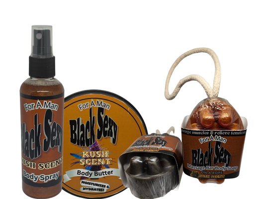 Dad's Massage Bar Soap, Body Spray & Body Butter Gift Set