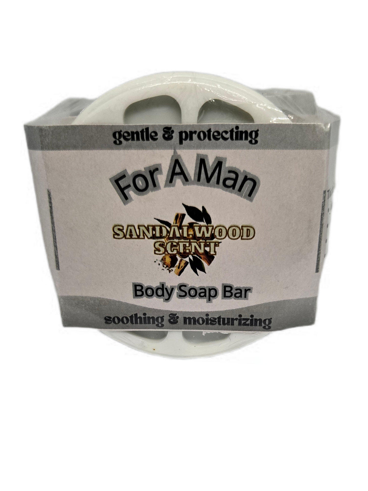For A Man Body Soap Sandalwood Scent 4 Pk